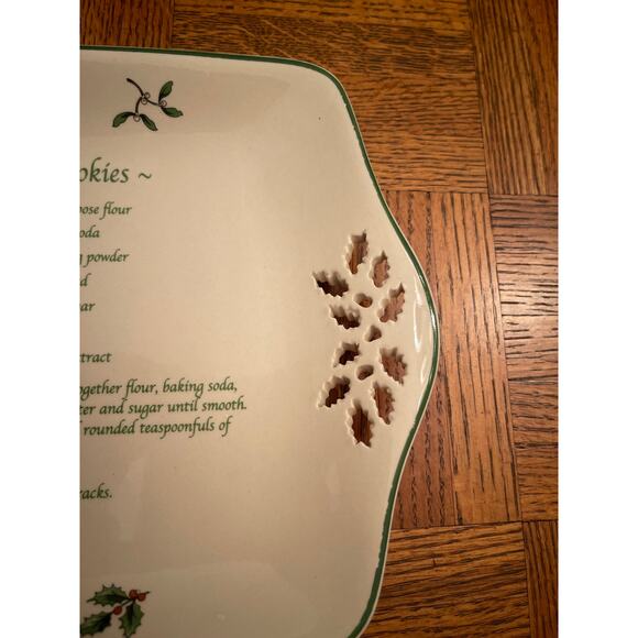SPODE 12” Pierce’s recipe tray CHRISTMAS SHORTBREAD COOKIES - Picture 3 of 5